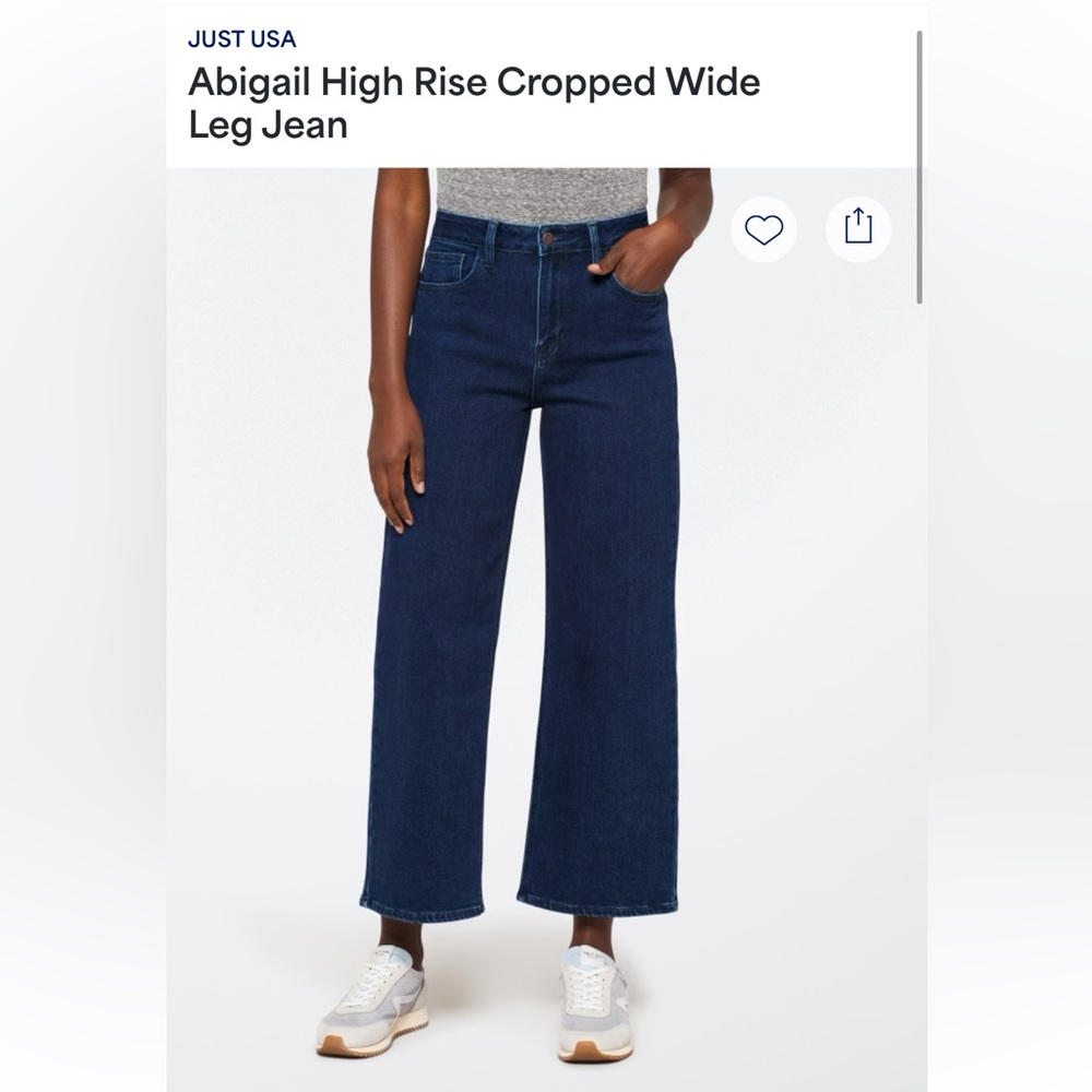 Just USA Blue Flare Wide Leg Jeans